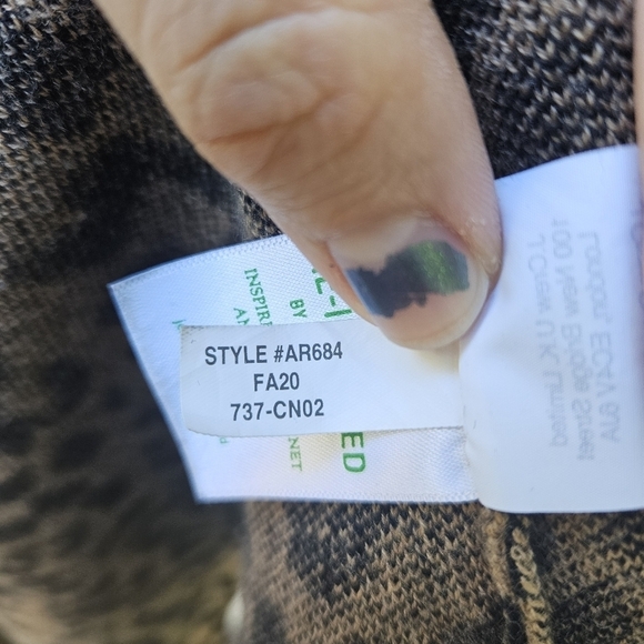 J. Crew mockneck sweater dress leopard print with pockets XL - Picture 6 of 6